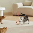 thumbnail image 4 of Dispensador de golosinas interactivo para mascotas con varita de juguete | Comedero rodante tipo rompecabezas para gatos y perros | Base con peso para jugar en interiores y controlar el peso, 4 of 9