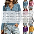thumbnail image 3 of Fmbrln Womens Henley V Neck Ruched Slim Fit Long Sleeve Shirts Solid Stretchy Casual Basic Tee Tops, 3 of 5