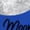 blue-1, variant on Women's Realistic Full Moon Cursive Script Copy Moon Joy Graphic Short Sleeve T-shirt Relaxed Fit