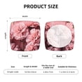 thumbnail image 6 of Lsque Delicate Pink Carnations Printed Square Couch Cushion Covers, Floral Sofa Cushion Covers Replacement, Stretch Couch Covers for Couch-16.9in, 6 of 9