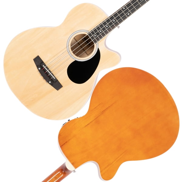 4 string Acoustic Bass Guitar w/ 4-Band Equalizer EQ-7545R Burlywood