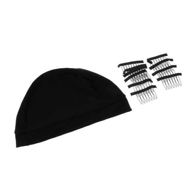 Gorro de Peluca pa Pelucas Gorro de Tejido de Malla Correa de Red Elástica Piezas de Clip de Sunnimix Gorras de red de peluca