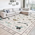 thumbnail image 5 of Soft Modern Area Rug for Living Room, Bedroom, Durable Home Decor Carpet, 8x10ft, Elegant Cyan, 5 of 8