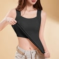 thumbnail image 3 of MEICHEN Women's Solid Tank Tops with Built In Bras Warm Slim Fit Vest Camisoles Seamless Underwear Trendy Summer Fall Essentials Clothes, 3 of 9