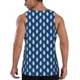 thumbnail image 3 of Fotbe Beautiful King Penguin Pattern Pattern Men's Quick Dry Workout Tank Top Gym Muscle Tee Fitness Bodybuilding Sleeveless T Shirt Breathable Workout Shirt-XX-Large, 3 of 9