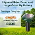 thumbnail image 4 of Mole Repellent Solar Powered for Lawns 2 PCS , Gopher Repellent Ultrasonic Solar Powered for Yard Outdoor, 4 of 9