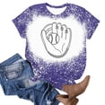 thumbnail image 3 of Camisas de Mujer Casual Impreso Cuello Redondo Manga Corta Superior, Blusa de Moda para Uso Diario Y de Fiesta, 3 of 4
