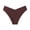 Wine, variant on Ohufall Seamless Thong Low Waist Plus Size Briefs Breathable Lightweight Panties