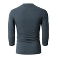 thumbnail image 5 of H2H Mens Casual Slim Fit 3/4 Sleeve Henley Jersey Shirts (CMTTS0205), 5 of 6
