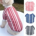 thumbnail image 2 of Fashionable Decorative Dog Shirt - Striped Design Pet Outfits for Daily Life - Ideal for All-Season Wear, 2 of 8