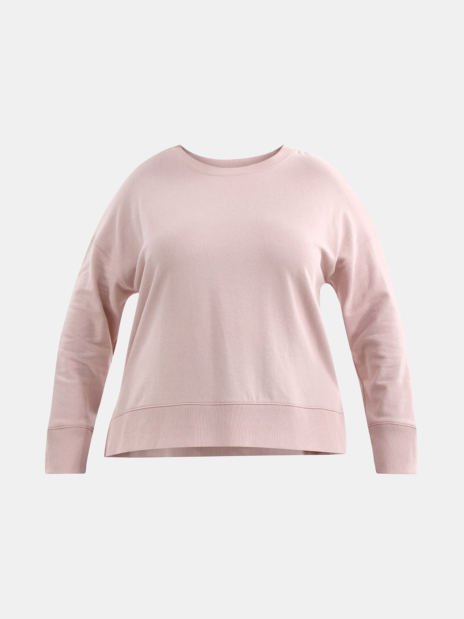 Time and Tru Women's Tunic Sweatshirt with High-Low Hem, Sizes XS -4X
