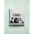 thumbnail image 3 of I Hate Mornings Sweatshirt Women -Smartprints Designs, Female x-Large, 3 of 4