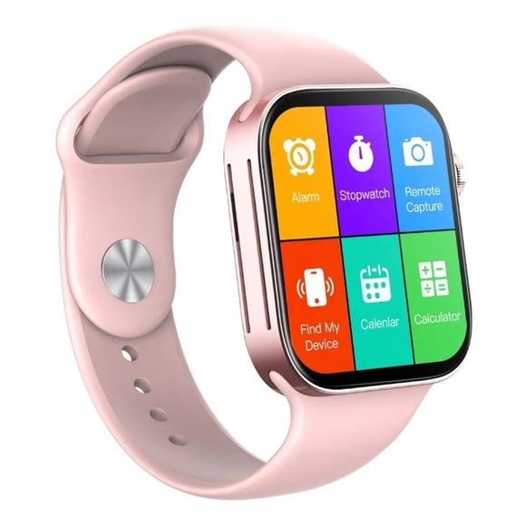 Fralugio Smart Watch Reloj Inteligente I8 Pro Max Full Touch Rosa Lujo