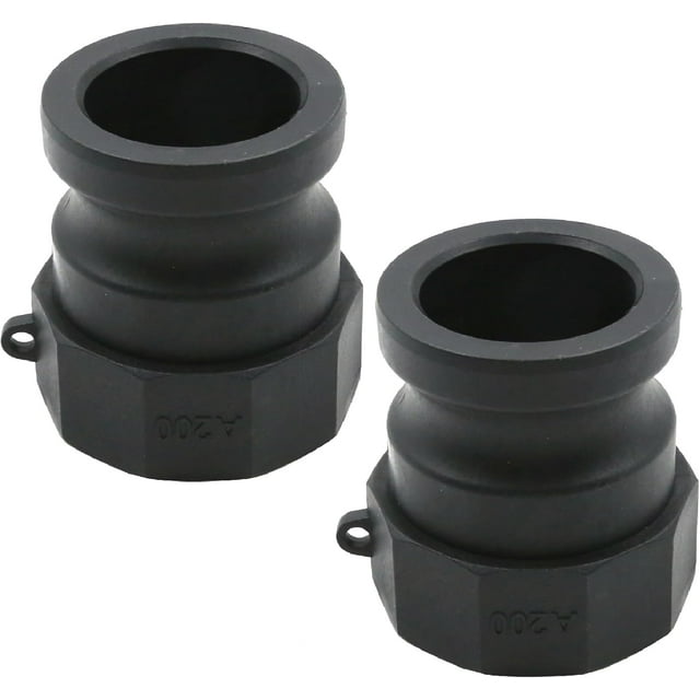 2 Pcs Camlock Fitting Part A, 2” Male Cam Lock Adapter x Female NPT Cam Groove Hose Quick Disconnects Adapter Female NPT Thread Cam Lock Fitting for Pipelines (125 Psi)