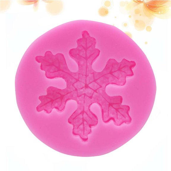 BESTYASH Snowflake Silicone Baking Mold Pink Color Ideal for Fondant Cookies Brownies