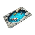 thumbnail image 2 of Alfombra de ilusión óptica 3D para puerta delantera, antideslizante, con efecto de agua realista para decoración de patio y porche., 2 of 8