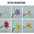 thumbnail image 2 of Artificial Flowers Red Spider Lilies Silk Flowers,Outdoor Fake Plants Faux Greenery Home Garden Decor Lycoris Bulbs,Artificial Lycoris Radiata Stems for Home Garden Decoration, 2 of 3
