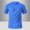 #Blue, variant on DPTALR Men's Solid Color Round Neck Short Sleeve Sports T-shirt,Red, XL