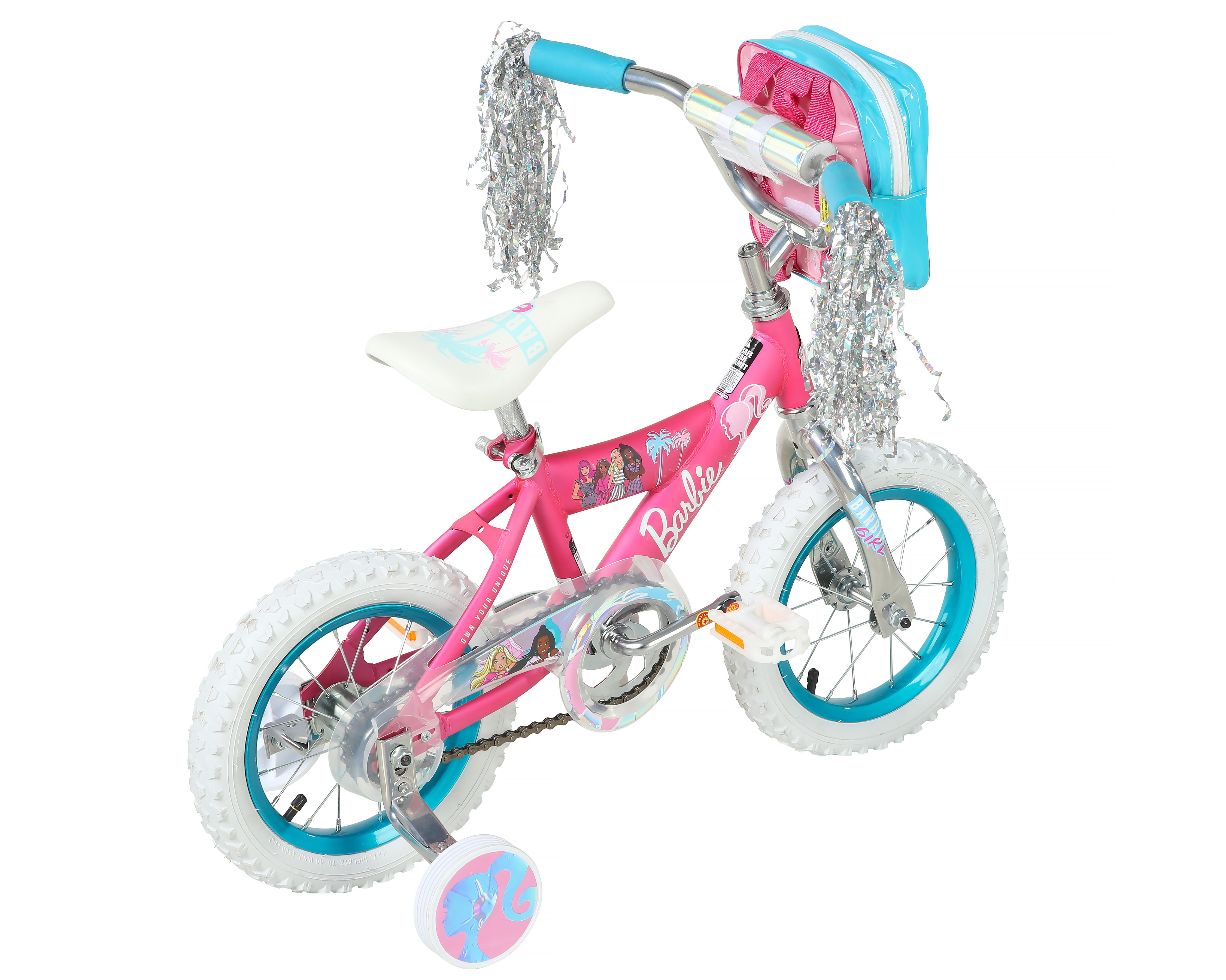 Barbie 12" Girls BMX Bike with Training Wheels photo 6