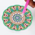 thumbnail image 2 of Juego de posavasos diamantes Acrílicos DIY Mandala JShteea 12 Piezas + 1 Estante almacenamiento, 2 of 9