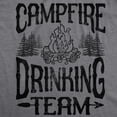 thumbnail image 2 of Mens Campfire Drinking Team T Shirt Funny Camping Party Tee Graphic Tees, 2 of 9
