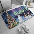 thumbnail image 2 of Christmas Runner Rug, Xmas Holiday Welcome Mat for Hallways Kitchen Front Door Entrance, Indoor Outdoor Snowman Print Decor Rug for Living Room Fireplace Bedroom 20"x32", 2 of 8