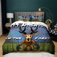 thumbnail image 1 of Lightweight Classic Bedding Set Soft All-Season Quilt Cover 3 Pcs 99 Nights in The Forest Duvet Cover Set Comforter Set, 1 of 6