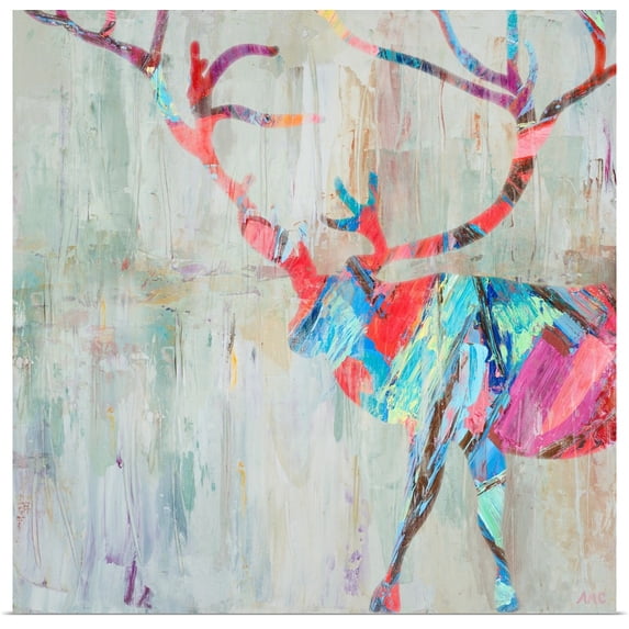 Great BIG Canvas | "Rhizome Deer" Art Print - 20x20
