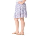 thumbnail image 5 of Jessica Simpson Women's Plus Maren Tiered Ruffle Mini Skirt, Sizes 0X-5X, 5 of 5