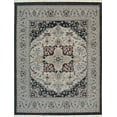 thumbnail image 2 of EORC Beige Traditional Medallion Heriz Design Weave  Area Rug, 2 of 8