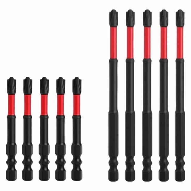Juego de puntas para destornillador de impacto FPH2, 65 mm, 110 mm, cabezas ranuradas