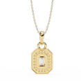 thumbnail image 5 of Zuwelria Certified Diamond Pendants | 0.93 Carat Luxurious Emerald Cut Moissanite Halo Pendant Necklace for Women 18K Yellow Gold Plated over Sterling Silver, 5 of 10