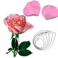 thumbnail image 3 of Fondant de acero inoxidable pétalo de flor rosa hoja de Sepal Ehuebsd molde para pastel herramienta para galletas, 3 of 6