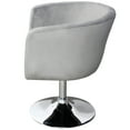 thumbnail image 3 of Impressions Vanity Simone Armchair, Makeup Desk Chair with Adjustable Height (White Velvet), 3 of 5