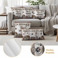 thumbnail image 6 of Farmhouse Outdoor Waterproof Pillow Covers, Retro Country Star Berry Vintage Wood Grain Decorative Square Throw Pillowcase Sofa Cushion Sham for Patio/Couch/Chair, 18"x18" 2 Pack, 6 of 8