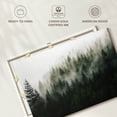 thumbnail image 6 of Elephant Stock Fog Enveloped Forest Wall Art - Horizontal Canvas Wall Art - Hallway Wall Decor - Nature Canvas - Green And Gray Decor - 45" x 30", 6 of 8
