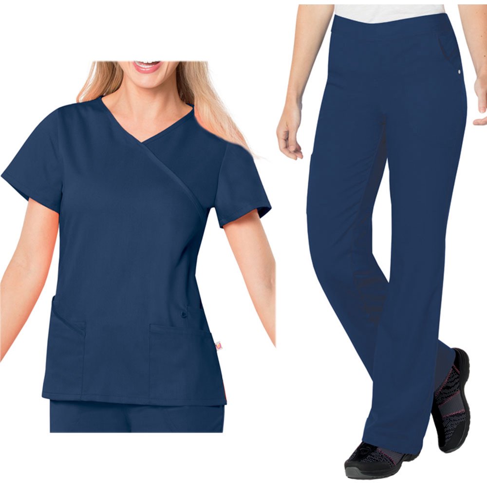 Landau Landau Urbane Ultimate Womens Scrub Set 9577 Sophie Crossover