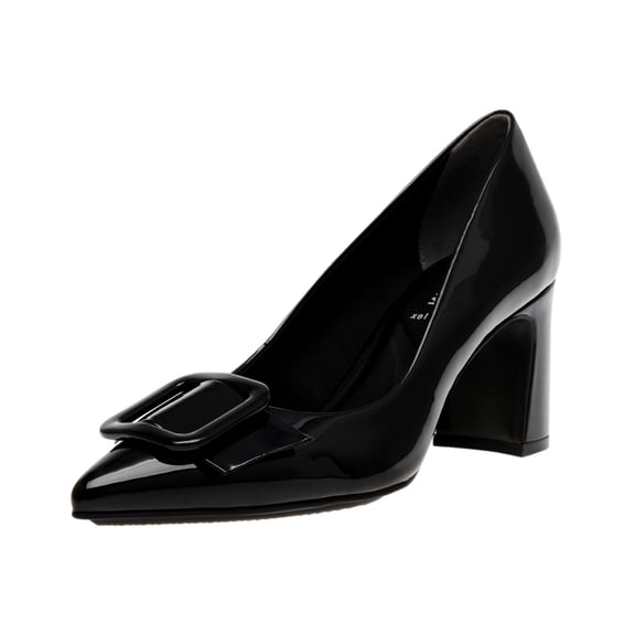 Anne Klein Baretta Black Patent BARA01F9-BLK Women's Size 8.5