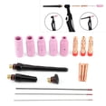 thumbnail image 1 of Welding Nozzle,Electrode Clamp,Clamp Slot, ,Tungsten Needle,17Pcs Set Of Welding Nozzle Tool Set For Torch 17/18/26, 1 of 8
