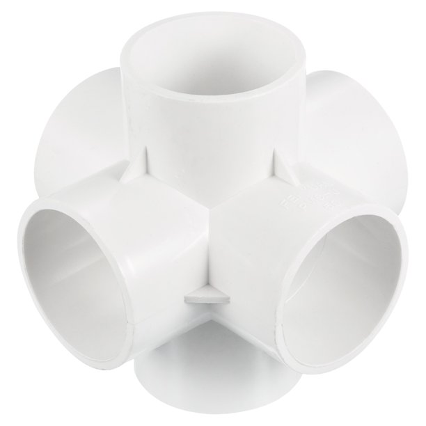 Conectores de codo Uxcell para adaptadores de tuberías de agua para jardín y hogar 2" (Interior: 50mm, Exterior: 57mm) 1