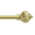 thumbnail image 3 of UTOPIA ALLEY Wall Mounted 3/4 Inch Curtain Rod - Curtain Rods For Windows 86 to 120 Inch, Adjustable Drapery Rods, Gold Curtain Rods, Bedroom Curtain Rods, Tapestry Poles (Gold, 86"-120"), 3 of 9