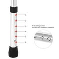 thumbnail image 3 of Marchette pour Personnes Âgées 6 Hauteurs Réglables 4 Pieds en Acier Inoxydable Pliable avec Roues Double Pliage, 3 of 5