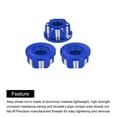 thumbnail image 4 of Tuercas Hexagonales de Aluminio M4 Unique Bargains 4Pcs Azul, 4 of 6