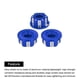 thumbnail image 4 of Tuercas Hexagonales de Aluminio M4 Unique Bargains 4Pcs Azul, 4 of 6