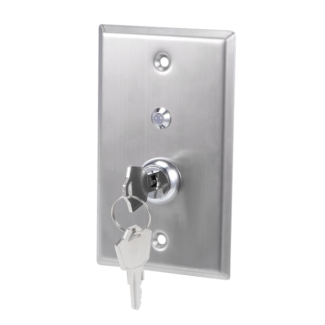 Interruptor de llave ON OFF Interruptores de salida Liberación de puerta SPST para control de acceso con indicador LED rojo verde DC 12V