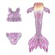 thumbnail image 2 of Conjunto de 3 piezas, traje de baño de sirena para niñas, traje de baño de cola de sirena, bañadores, traje de baño para Spa para bebés, 2 of 5