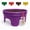 Purple, variant on Rooted Promise 7 inch Solid Planting Grow Rings, Perfect for Deep Watering Veggies Herbs and Flowers, Protection and Edging of Garden Plants, Red, Made in The USA - Pack of 4