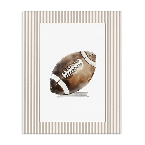 Stupell Industries Contemporary Vintage Sports Football Canvas Art, 16 x 20, by Christine Simpson Art