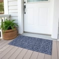 thumbnail image 6 of Addison Rugs Chantille Indoor/Outdoor Transitional Floral Navy Washable Rectangle Rug, 1'8" x 2'6", 6 of 6