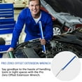 thumbnail image 2 of Pro Zero Offset Extension Wrench - 2024 New Offset Extension Wrench, 15 Inch Multifunctional Extension Wrench with 1/4", 3/8", 1/2" Square Drive Adapters, Best Impact Offset Extension For Tight Space, 2 of 10